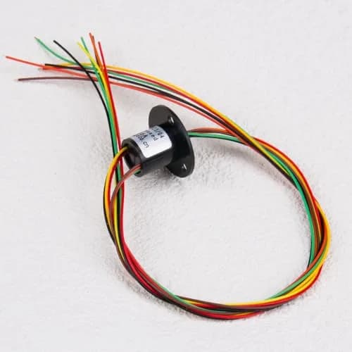 Comidox 6-Circuit Capsule Electrical Slip Ring 12.5mm OD x 15mm L | 2A per Circuit, 300 RPM, 240V AC/DC thumbnail 3
