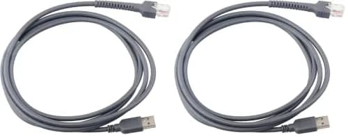 Sumicor USB Barcode Scanner Cable for Zebra & Motorola LS2208 LS3008 LS9208 (2m/6.56ft) Pack of 2 thumbnail 1