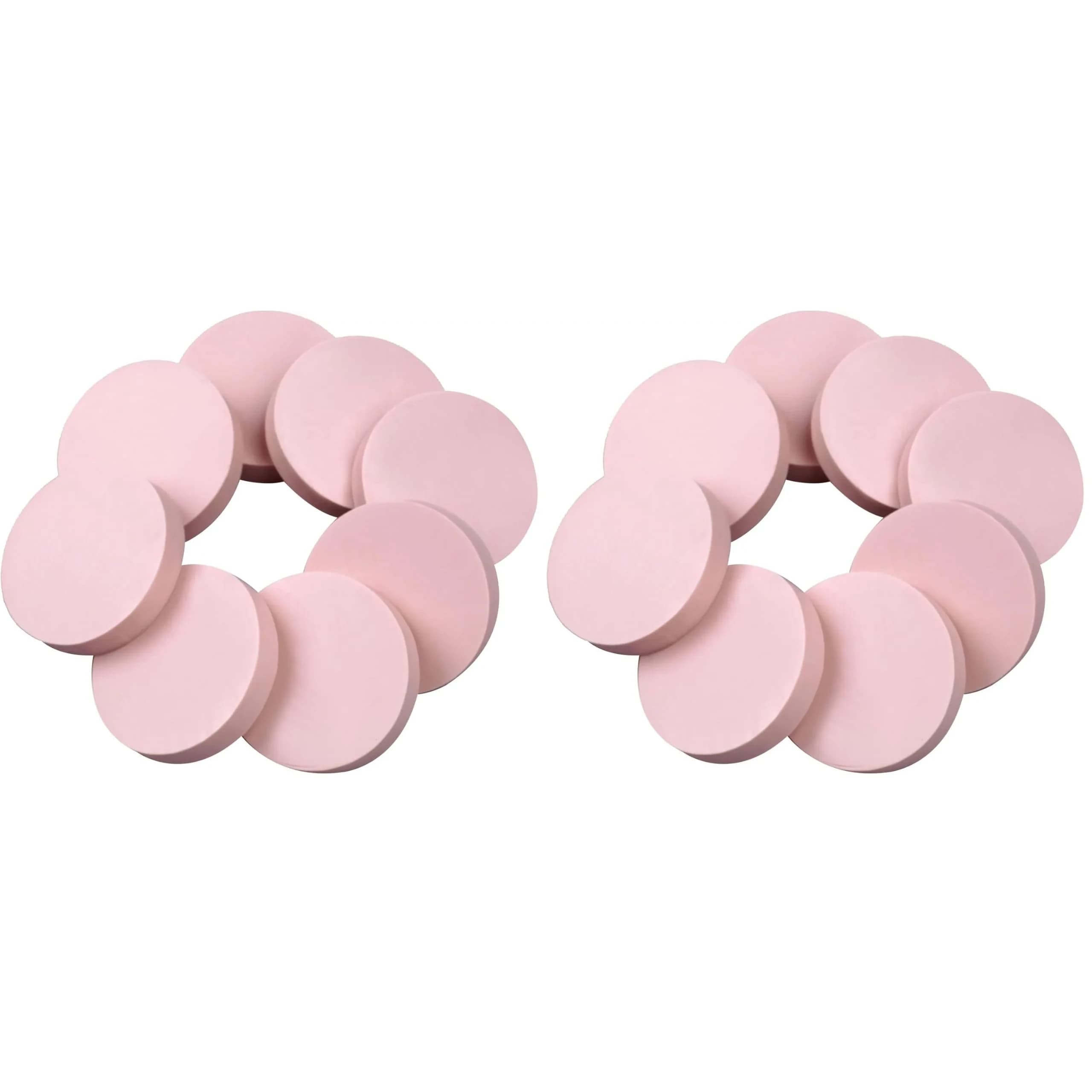 XoreArt Pink Rubber Carving Blocks 2"x2" x 0.39" (16 Blocks Total) | Soft & Easy to Carve for Stamps