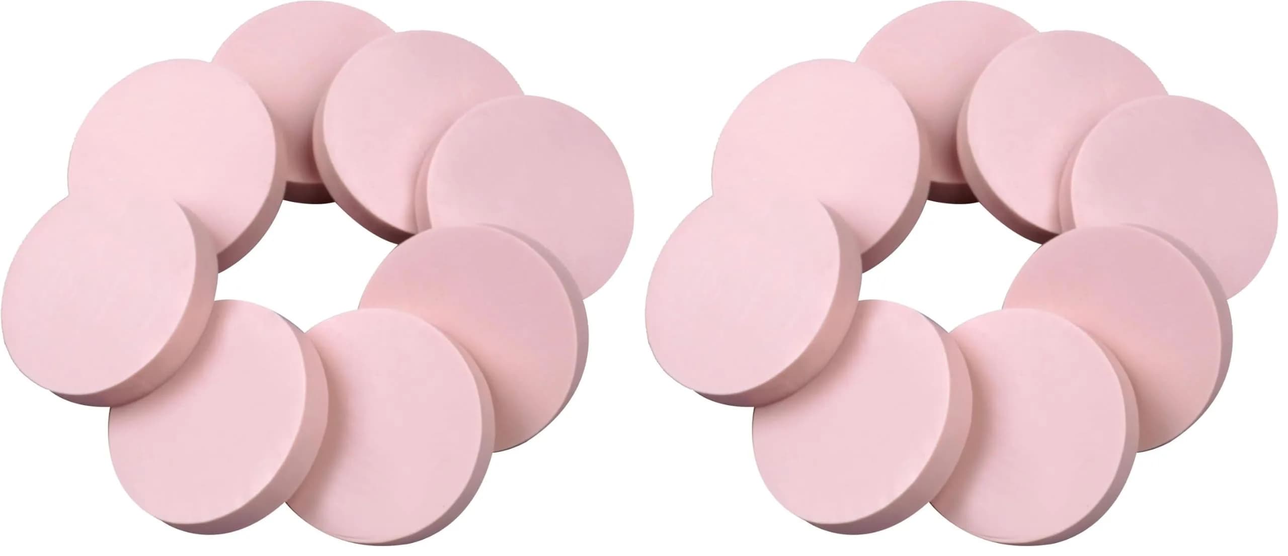 XoreArt Pink Rubber Carving Blocks 2"x2" x 0.39" (16 Blocks Total) | Soft & Easy to Carve for Stamps