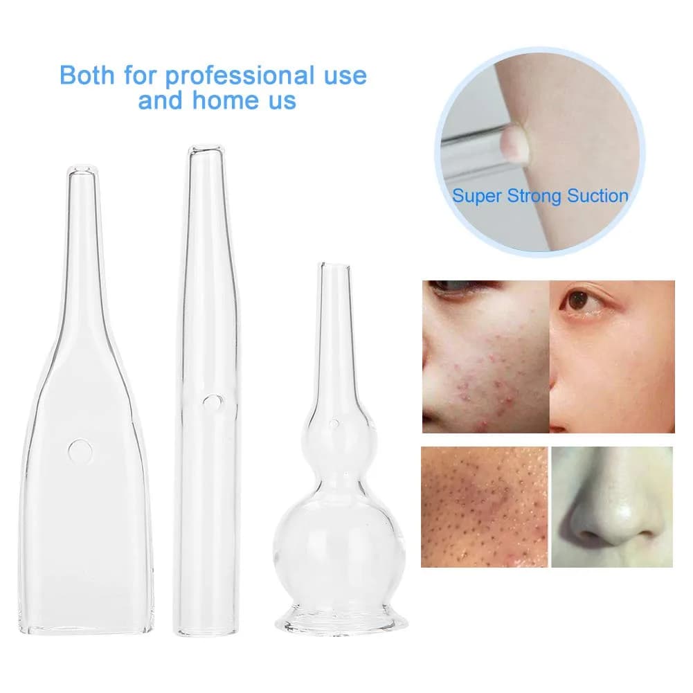 Agatige Blackhead Removal Glass Tube Kit (Pack of 3) | Vacuum Suction Pore Cleaner Accessories - view 8