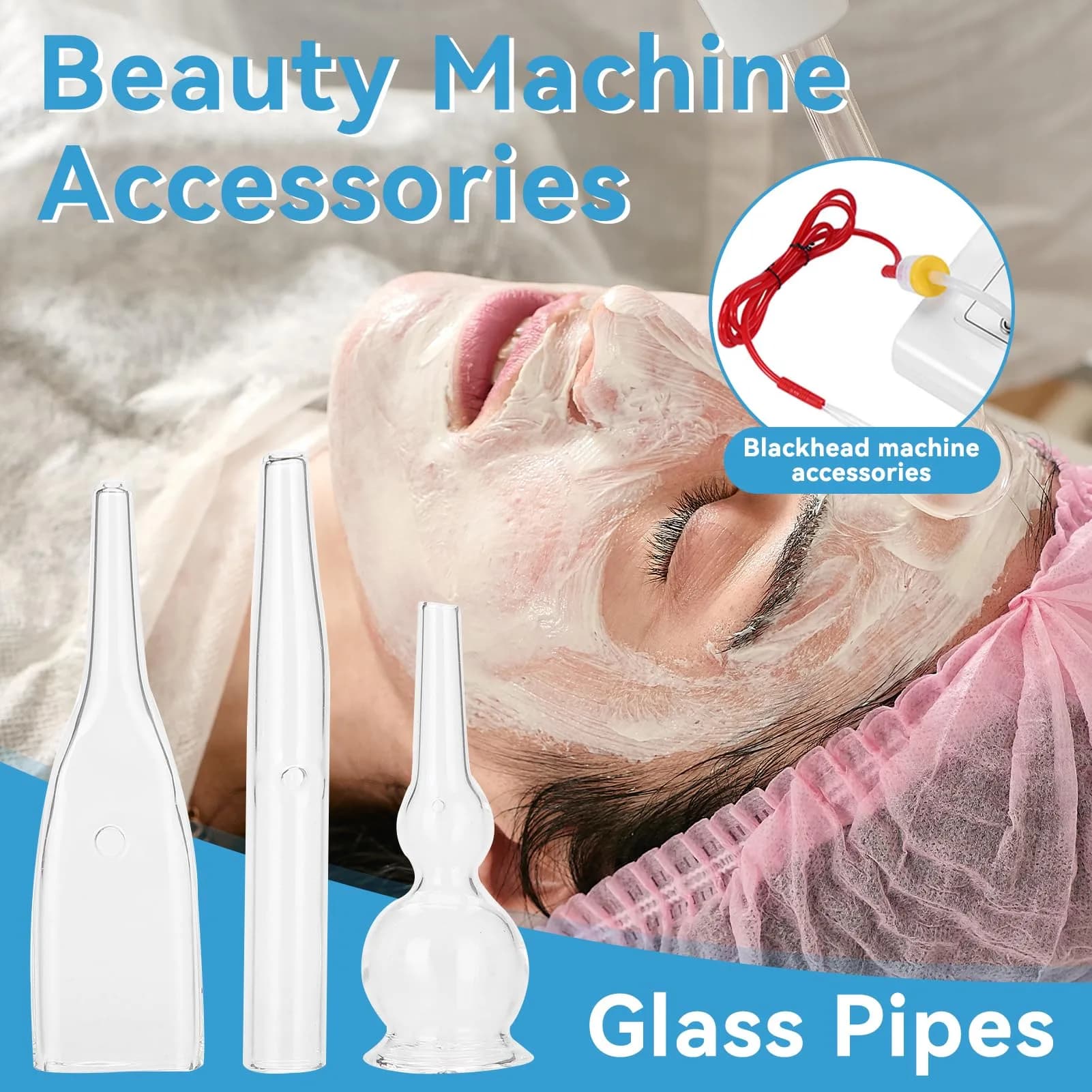 Agatige Blackhead Removal Glass Tube Kit (Pack of 3) | Vacuum Suction Pore Cleaner Accessories - view 4