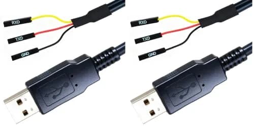 NITOMTYU 6 Feet USB to TTL-232R-RPI 3.3V Adapter Cable | FT232 USB to TTL Serial UART, 2 Pack thumbnail 1