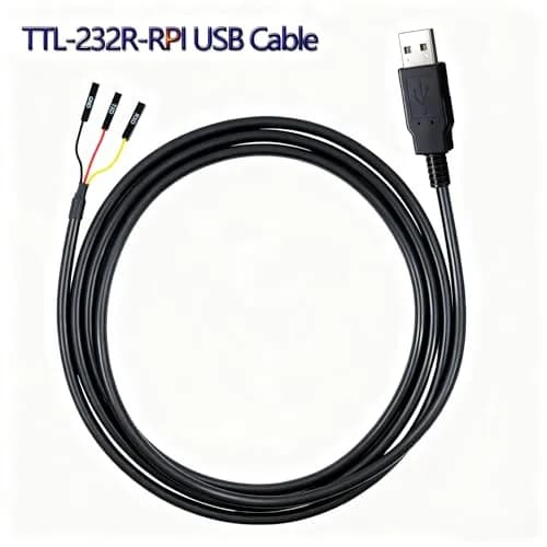 NITOMTYU 6 Feet USB to TTL-232R-RPI 3.3V Adapter Cable | FT232 USB to TTL Serial UART, 2 Pack thumbnail 3