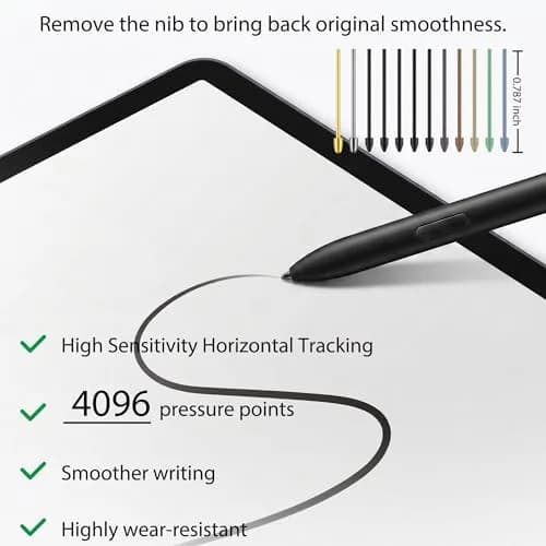 NWANTF Replacement Stylus Pen Nibs for Samsung Galaxy Tab S/Note Series, 20-Pack (10 Titanium/Copper + 10 Plastic) | Compatible with S10/S9/S8/S7/S6, S26/S25/S24/S23/S22 Ultra S Pen thumbnail 3