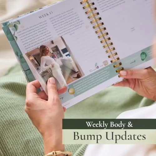 Bibi & Beau Keepsake Pregnancy Book & Journals - 250 Pages | Floral - Complete Milestone Journey thumbnail 3
