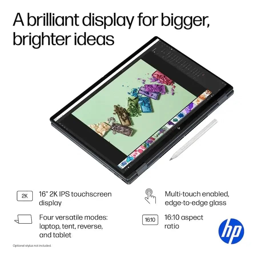 HP OmniBook X Flip 2-in-1 Laptop 16GB LPDDR5 RAM 1TB SSD | AI-Accelerated Creativity & Versatility thumbnail 11