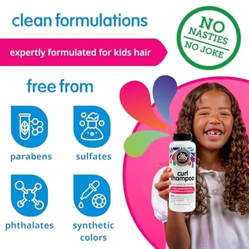 SO COZY Curl Shampoo for Kids Hair | Ultra-Hydrating Cleanser 311ml (10.5 Fl Oz) | Keratin, Plum Seed Oil, Olive Oil thumbnail 5