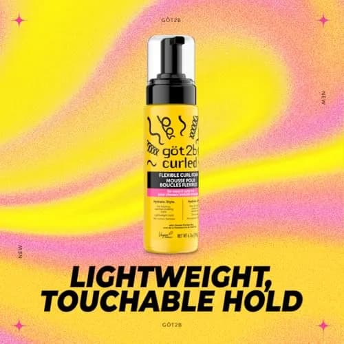 Got2B Curled Flexible Curl Foam Mousse for Wavy & Curly Hair, 1212 ml (40.2 Fl Oz) Pack of 6 | Humidity Resistant thumbnail 4