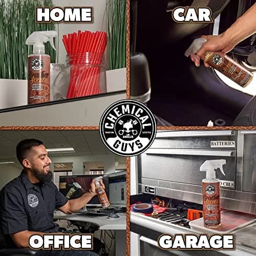 Chemical Guys Leather Scent Air Freshener & Odor Neutralizer Spray 4 Fl Oz | Luxurious Leather Fragrance for Cars & Home thumbnail 2