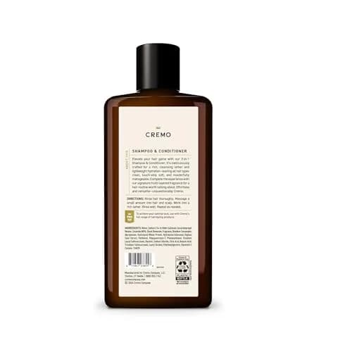 Cremo Italian Bergamot 2-in-1 Shampoo & Conditioner for Men, 473ml (16 Fl Oz) Pack of 12 | Invigorating Scent for All Hair Types thumbnail 4