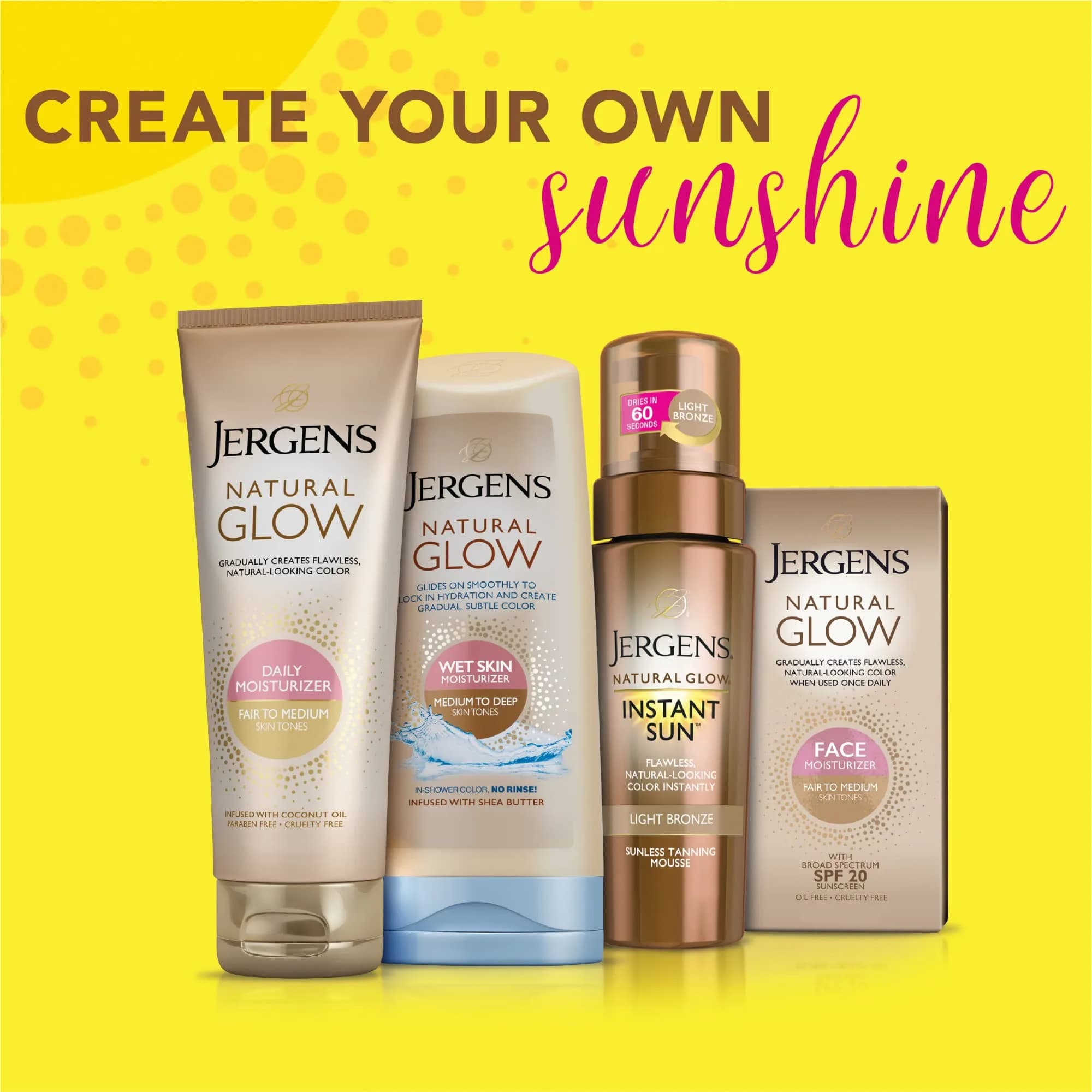 Jergens Natural Glow Instant Tanning Moisturizer Deep Bronze 30 Fl Oz (Pack of 5) | Streak-Free Color for Sun-Kissed Skin - view 6