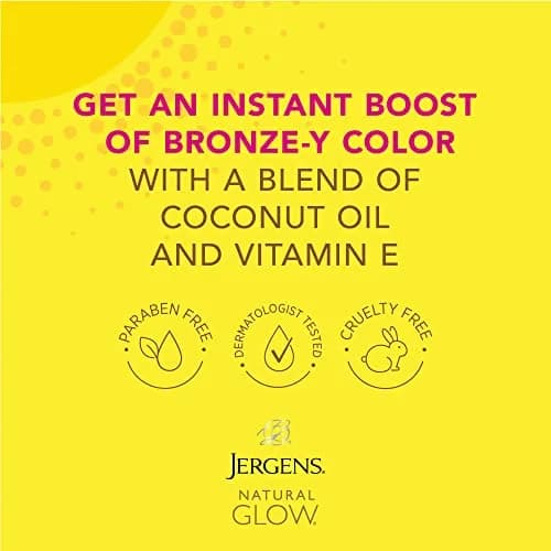 Jergens Natural Glow Instant Tanning Moisturizer Deep Bronze 30 Fl Oz (Pack of 5) | Streak-Free Color for Sun-Kissed Skin thumbnail 3
