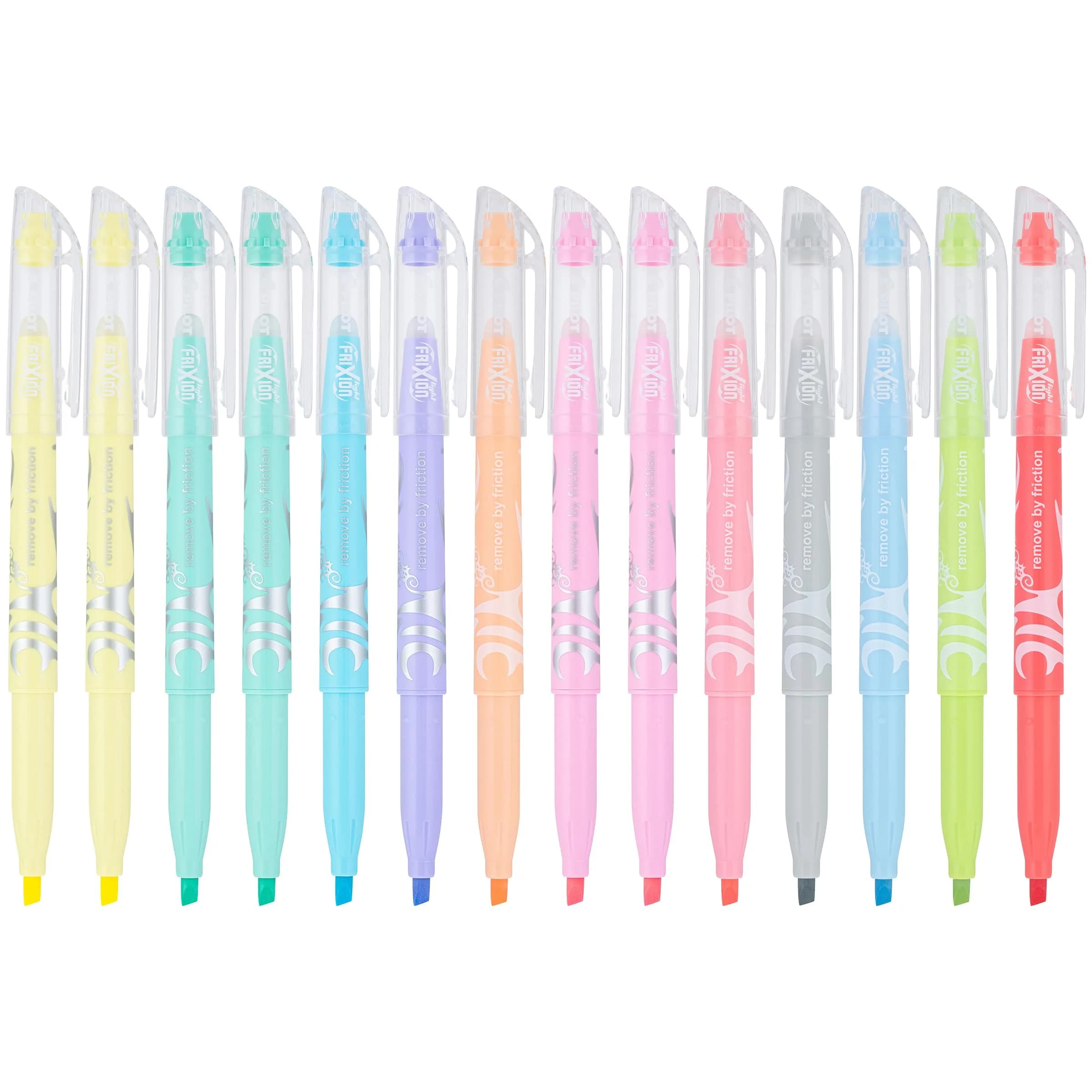 PILOT FriXion Light Pastel Erasable Highlighters, Assorted 14 Count (Pack of 6) | Smooth Ink Flow — Assorted 14