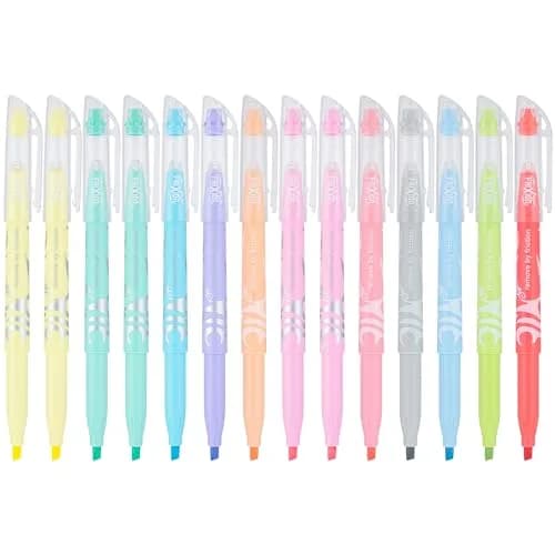 PILOT FriXion Light Pastel Erasable Highlighters, Assorted 14 Count (Pack of 6) | Smooth Ink Flow thumbnail 1