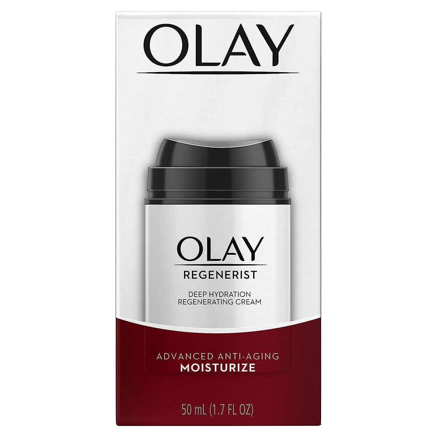 Olay Regenerist Deep Hydration Regenerating Cream Moisturizer 600ml (20.4 Fl Oz) | Amino-Peptide Complex for All Skin Types - view 2