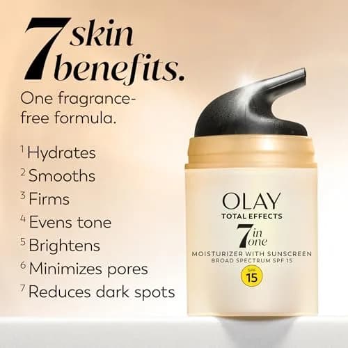 Olay Total Effects 7-in-1 Anti-Aging Face Moisturizer SPF 15 1.7 Fl Oz | Fragrance-Free, Pack of 12 thumbnail 5