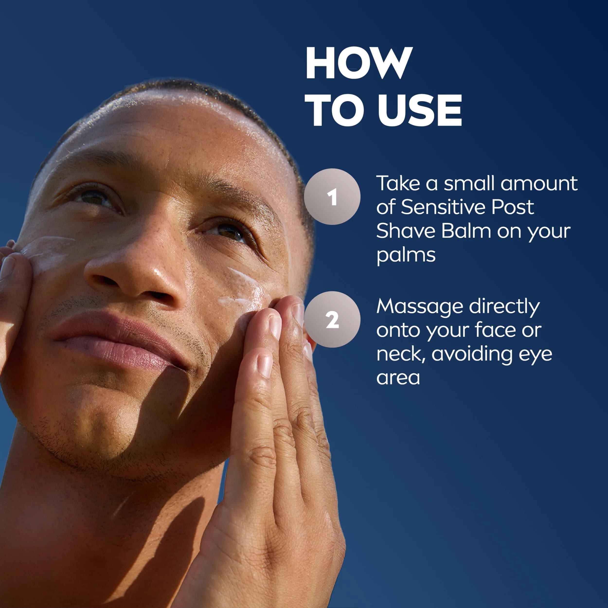 NIVEA MEN Sensitive Post Shave Balm, Alcohol-Free Soothing Moisturizer 296ml (3.3 Fl Oz) | Fights 5 Signs of Shave Irritation - view 8