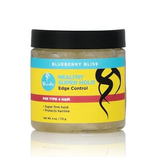 Curls Blueberry Bliss Super Hold Edge Control - 4 oz, Flake-Free Shine, Enriched w/Castor Oil, For Type 4 Hair, Pack of 6 thumbnail 1