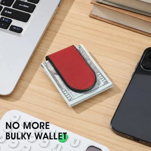 Hpmjz Slim Magnetic Money Clip | Compact Magnetic Wallet for Men thumbnail 5
