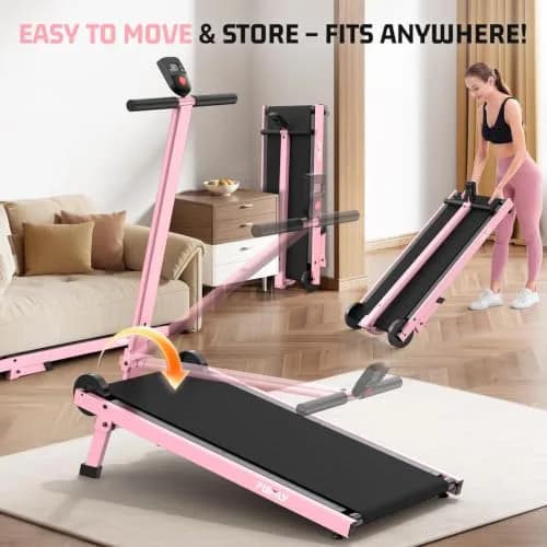 FUNMILY Manual Treadmill 20% Incline | Heavy Duty 500LBS Capacity, Compact & Foldable for Home & Outdoor Use thumbnail 6