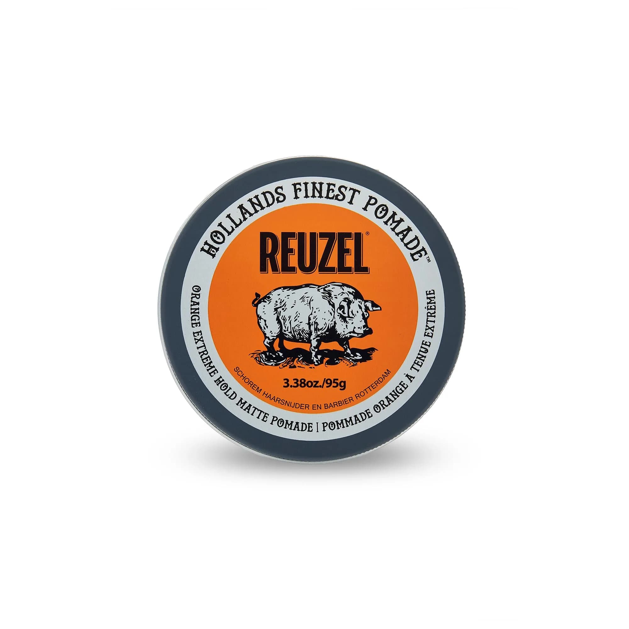 REUZEL Limited Edition Orange Extreme Hold Matte Pomade 3.38 oz | Matte, Strong Hold for Men
