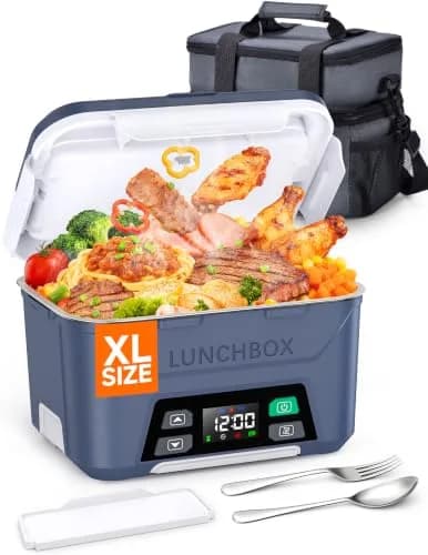 Docusvect 1.5L Cordless Electric Lunch Box with Schedule Heating for Adults thumbnail 1