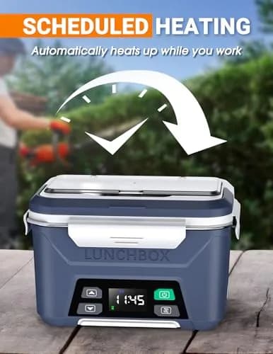 Docusvect 1.5L Cordless Electric Lunch Box with Schedule Heating for Adults thumbnail 4