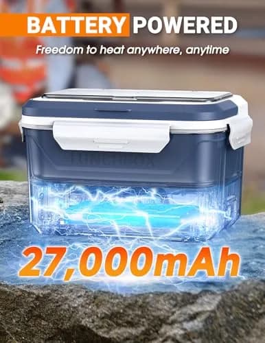 Docusvect 1.5L Cordless Electric Lunch Box with Schedule Heating for Adults thumbnail 3