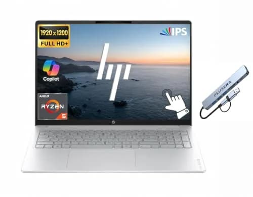 HP OmniBook 3 Touchscreen Business Laptop 16" WUXGA | AMD Ryzen 5 40, 8GB RAM, 512GB SSD thumbnail 1