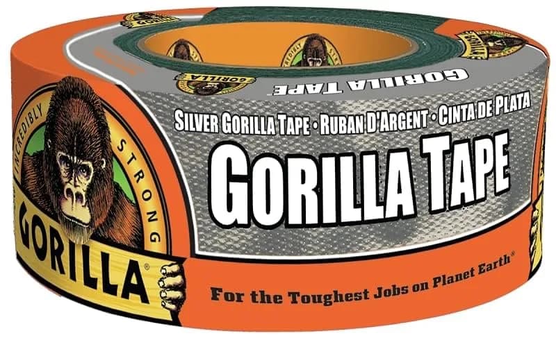 Gorilla Duct Tape Silver 1.88 in x 10 yd (Pack of 2) | Triple Layer Strength for Tough Jobs thumbnail 9