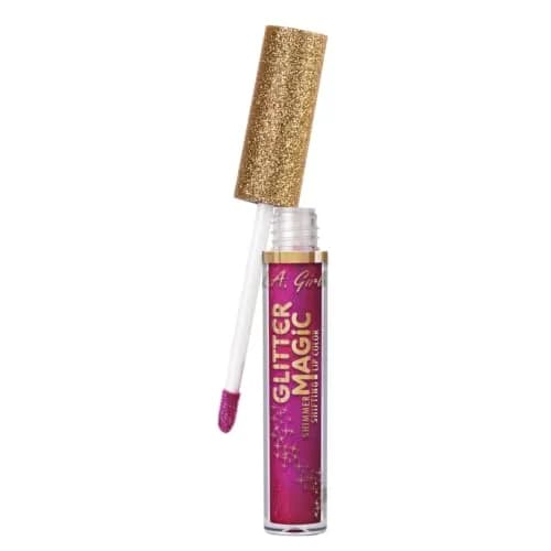 L.A. Girl Glitter Magic, Fizzy Fuchsia 0.11 Fl Oz (Pack of 2) | Multi-Dimensional Glitter Lip Color thumbnail 3