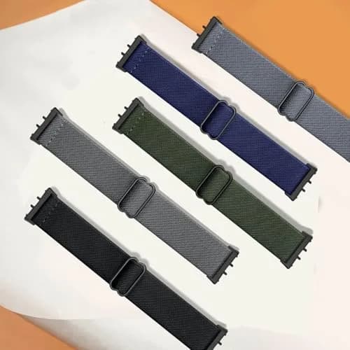 CUNUJIX 5 Pack Stretchy Watch Bands Compatible with Samsung Galaxy Fit 3 | Nylon Elastic Fabric Strap for Galaxy Fit 3 SM-R390 thumbnail 2