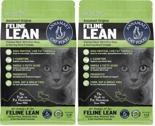 Annamaet Original Feline Lean Dry Cat Food 4-lb Bag | Supports Lean Mass & Weight Management thumbnail 1