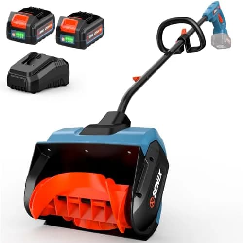 SENIX Cordless Snow Shovel 13" | Efficient, Lightweight & Dual Battery Power for Indian Winters thumbnail 1