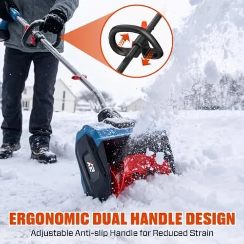 SENIX Cordless Snow Shovel 13" | Efficient, Lightweight & Dual Battery Power for Indian Winters thumbnail 6