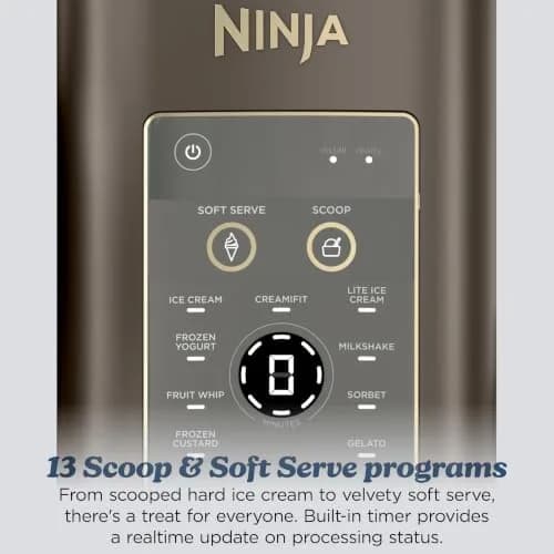 Ninja Creami NC701BR 13-in-1 Ice Cream & Soft Serve Maker, 10.2 L (2.7 Gal) Capacity | Customizable Frozen Treats thumbnail 3