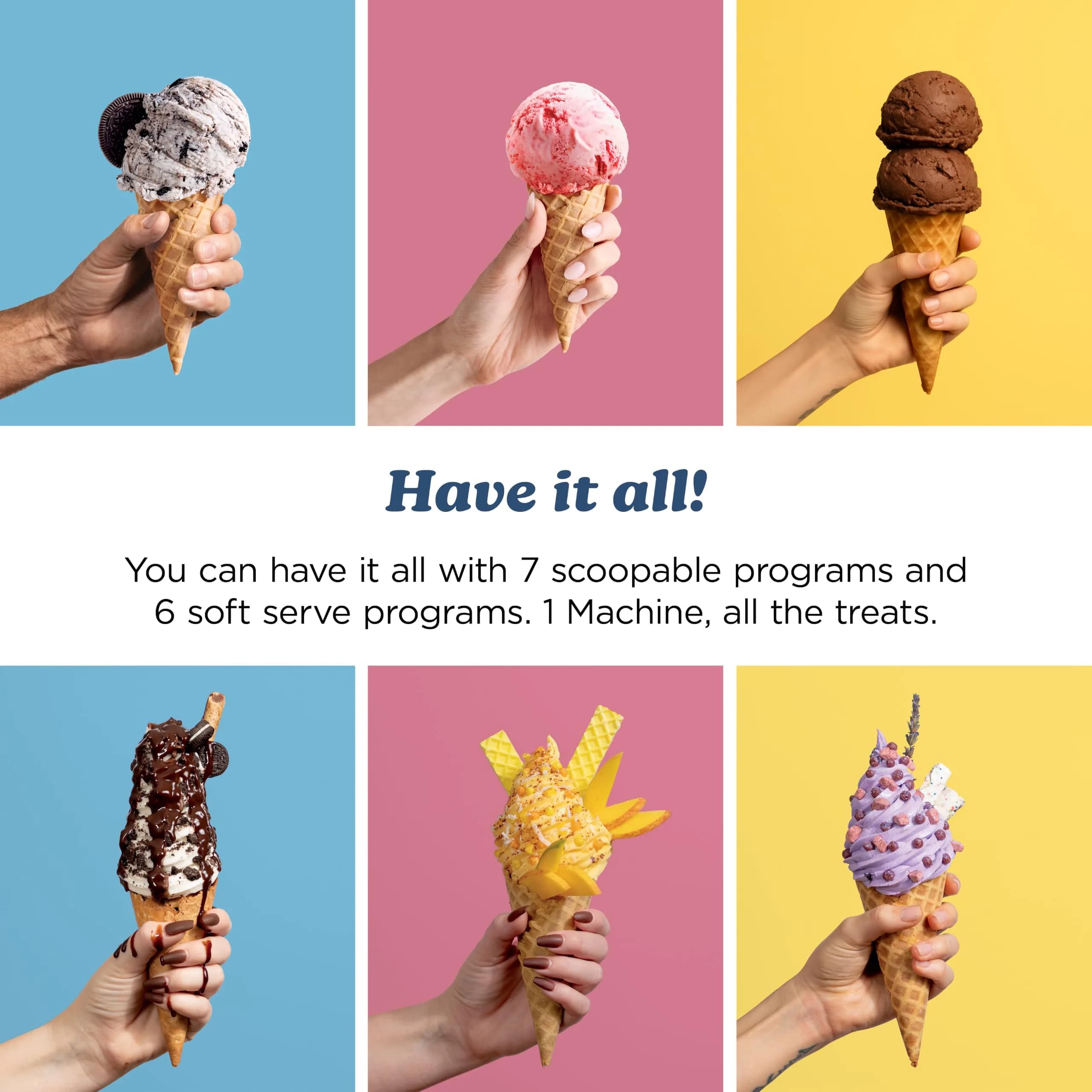 Ninja Creami NC701BR 13-in-1 Ice Cream & Soft Serve Maker, 10.2 L (2.7 Gal) Capacity | Customizable Frozen Treats - view 4
