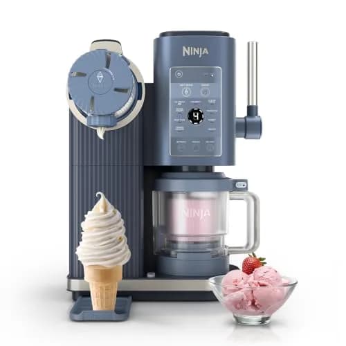 Ninja Creami Scoop & Swirl 13-in-1 Ice Cream and Soft Serve Maker NC701BL, 17.52 in (44.5 cm) Height | 13 Programs for Custom Frozen Treats thumbnail 1