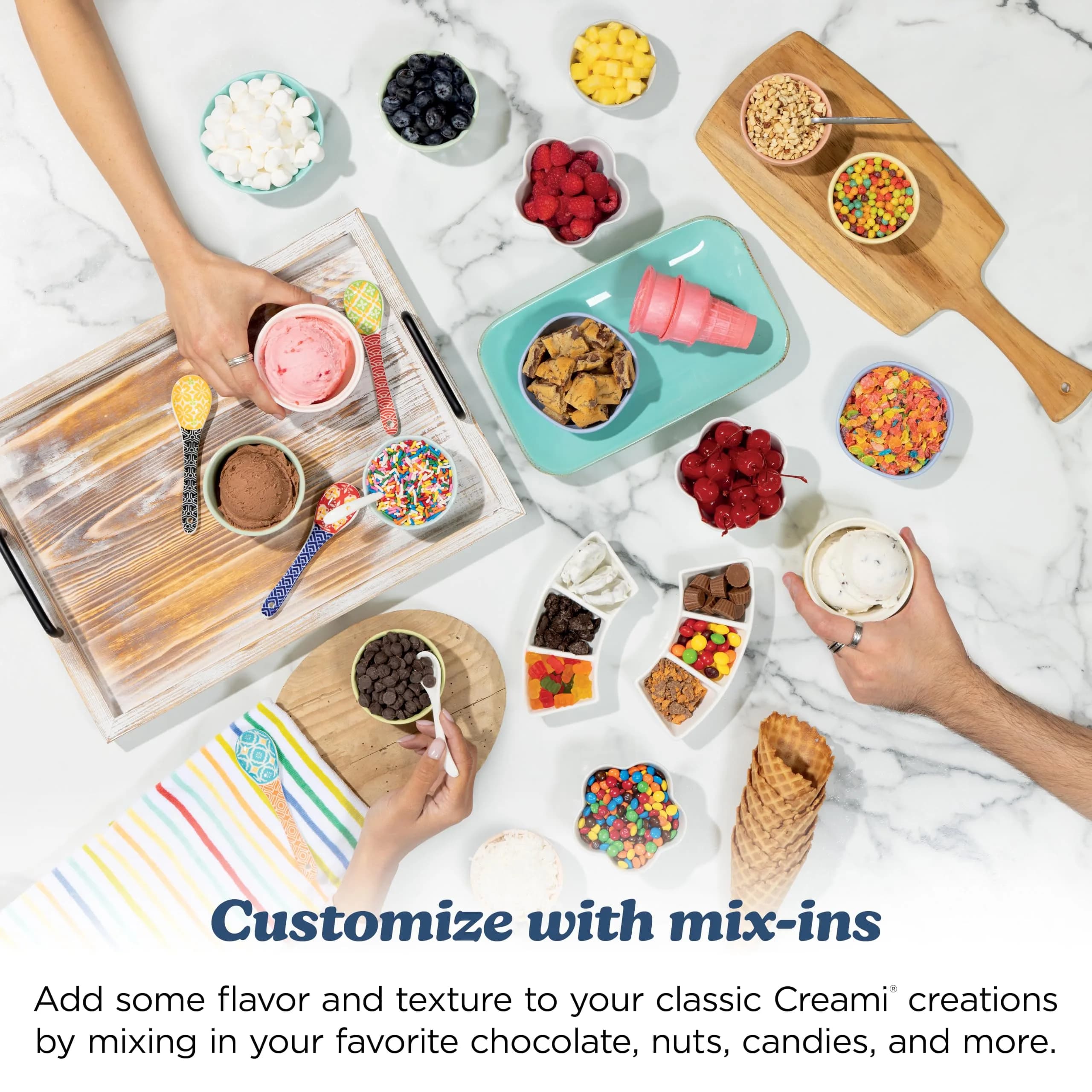 Ninja Creami Scoop & Swirl 13-in-1 Ice Cream and Soft Serve Maker NC701BL, 17.52 in (44.5 cm) Height | 13 Programs for Custom Frozen Treats - view 7