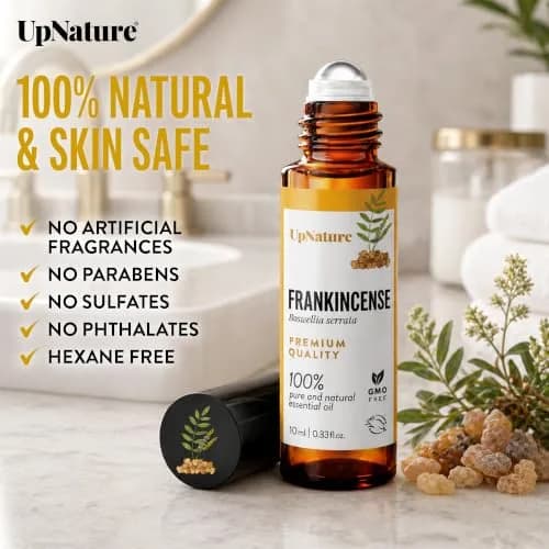 UpNature Frankincense Essential Oil Roll On 9.75ml (0.33 Fl Oz) | Pure Oil for Face & Skin thumbnail 3
