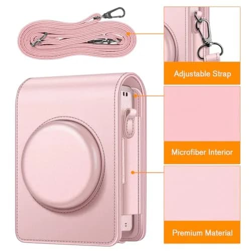 FINTIE Camera Case for Fujifilm Instax Mini EVO Camera with Strap | Vegan Leather Protective Cover thumbnail 3