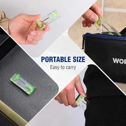 WORKPRO 3 Inch Magnetic Pocket Level (Pack of 2) | Compact, Magnetic & Accurate for DIY & Professionals thumbnail 5