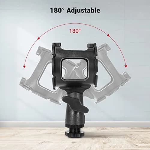 SMALLRIG Microphone Shock Mount Cold Shoe Pinch with 3/8" Thread for 15-40mm Mics (Pack of 2) | Isolates Mic from Vibration thumbnail 5
