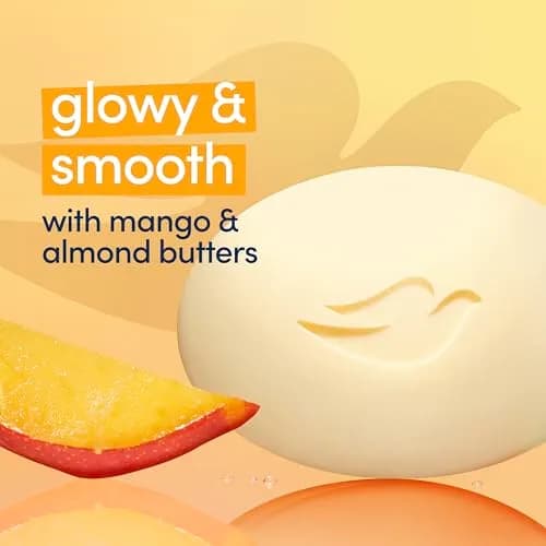 Dove Glowing Beauty Bar Soap, Mango & Almond Butters, 3.75 Oz | Nourish & Radiate thumbnail 4