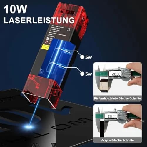 Twotrees TTS-10 Pro Laser Engraver 10W | High Precision Desktop Engraving Machine thumbnail 3