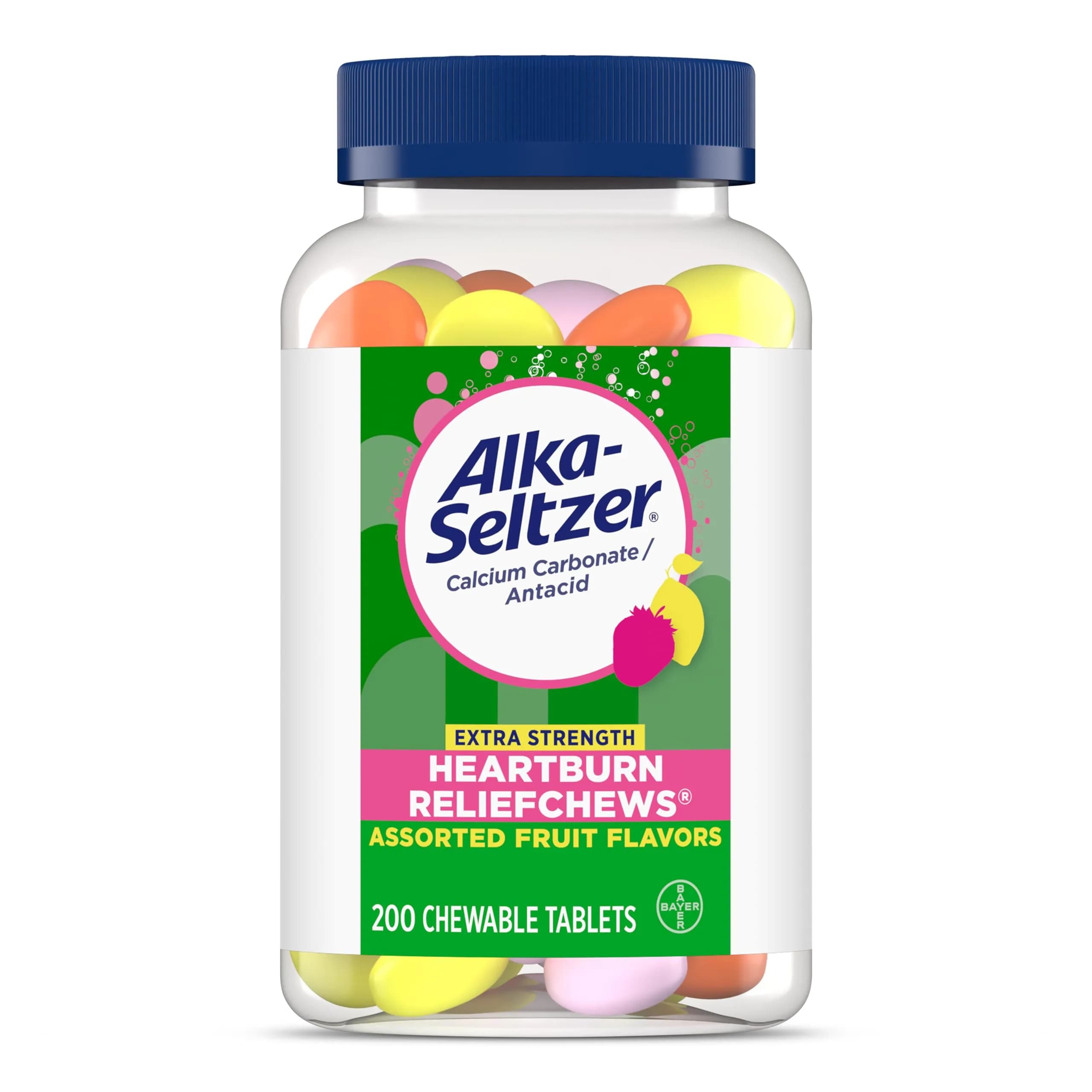 Alka-Seltzer Extra Strength Heartburn ReliefChews 200 Count | Fast Acid Indigestion Relief