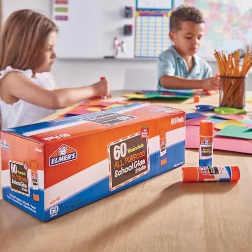 Elmer's All Purpose School Glue Sticks, 7g, Pack of 60, Acid-Free & Washable | Perfect for Paper & Crafts thumbnail 5