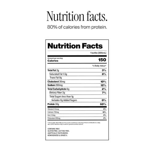 David Chocolate Protein Shake, 30g Protein, Ready to Drink, 12 fl oz | Rich Chocolate Flavor, Lactose Free, 12 Pack thumbnail 2