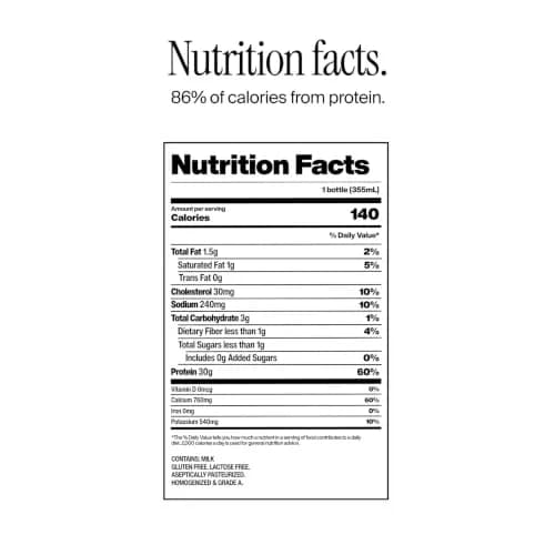 David Vanilla Protein Shake, 12 Fl Oz | 30g Protein, Lactose Free, Ready to Drink thumbnail 2